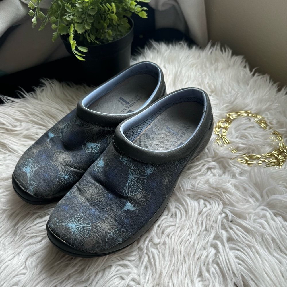 Merrell Blue and Gray Slip-On Shoes
